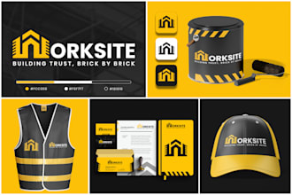 create logo, brand design, brand style guide and brand identity