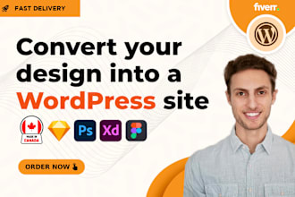 convert xd, psd or figma to wordpress or figma to elementor