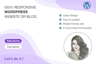 create responsive wordpress website or business web design