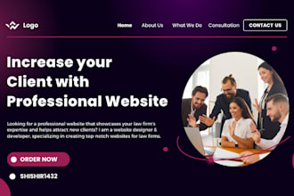 build an attractive professional lawyer, attorney website