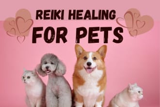 send strong effective reiki healing for your pet companion