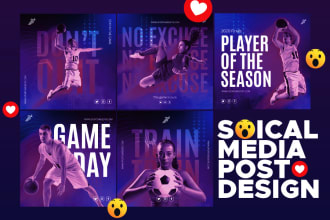 design social media posts graphics for facebook, instagram