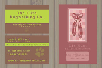 design a custom Business Card
