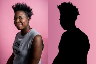turn people and objects from a photo to silhouette
