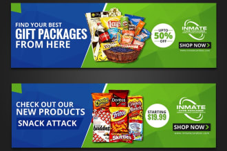 design customize website banner or header design