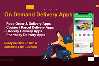 make food delivery, grocery, courier, on demand delivery app