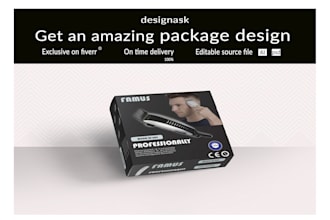 create professional and pixel perfect  packaging box design