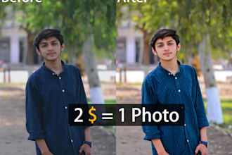 do photo retouching, photoshop editing or any image editing