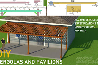 sent you DIY detailed information for pergolas and pavilions