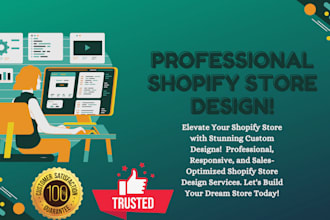 create and customize shopify website or shopify store