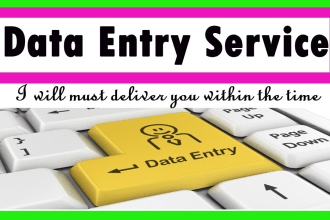 do excel data entry, copy paste, typing and data collection