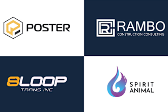 design corporate logo with free social media template for your brand