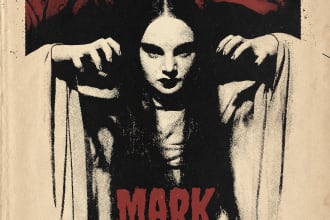create vintage retro poster movie and cover album or single
