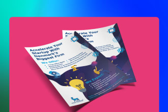 design a flyer or brochure or sales sheet or custom graphic