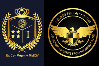 design emblem vintage heraldic logo
