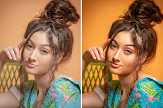 do photo editing and skin retouching