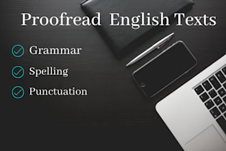 proofread your documents and books