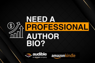 write your captivating author bio