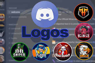 create discord logo, icon for your discord server ,profile  avatar