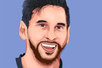 make a cartoon portrait from your favorite photo,  or animal