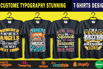 make typography shirts design
