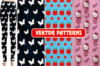 design simple vector repeat patterns for anything