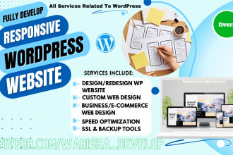 develop full responsive wordpress website for your business