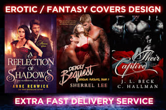 create eyecatching sci fi or romance book cover or ebook cover