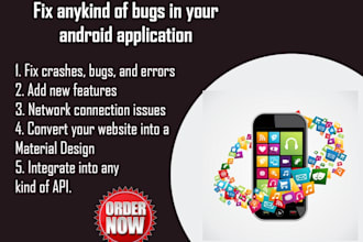 fix your android application bugs or issues