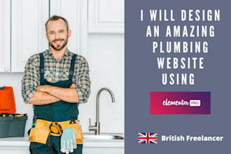design an amazing plumber website on wordpress