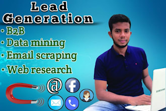 be your virtual assistant to do web research, b2b, lead generation