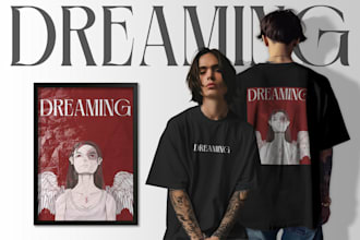 create poster style design for your t shirt and hoodie