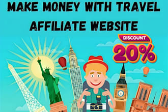 create SEO optimized automated travel affiliate website for passive income