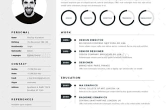 make CV for accountants and finance departments