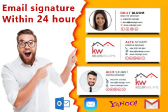 create a clickable responsive HTML email signature
