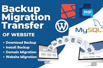 backup, migrate, transfer wordpress, PHP website in 4 hours