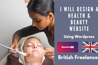 design a health or beauty website using wordpress