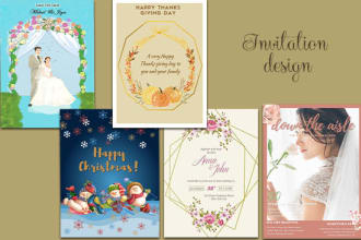 design invitation for your party and events