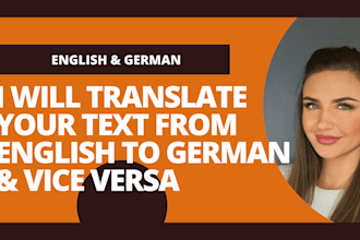 translate english to german and vice versa