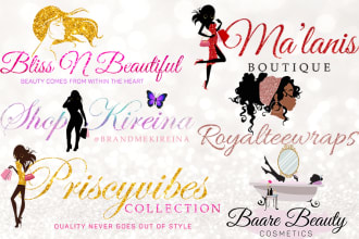 design boutique ,modern clothing, fashion brand logo