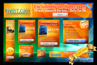 design 5 clean perfect banners or headers just