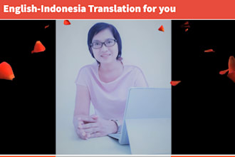 professionally translate english to indonesia and vice versa