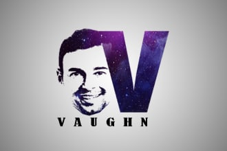design face logo with your name within 2 hours