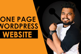 creative responsive one page wordpress website or portfolio
