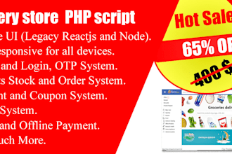 setup supermarket grocery home delivery website