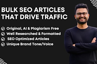 write bulk SEO articles and blog posts