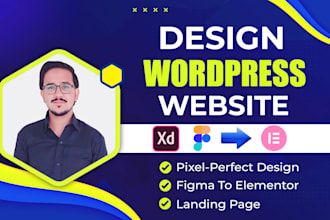 design a custom website in figma and develop it on wordpress elementor