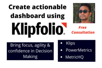 create actionable dashboard using klipfolio