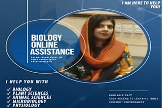 assist you in biology, zoology, plant sciences, microbiology