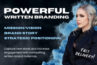 write powerful mission and vision statements for your brand